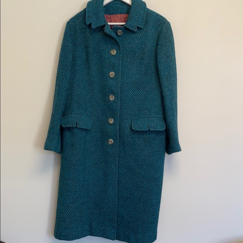 Michel Daniel blue pea coat